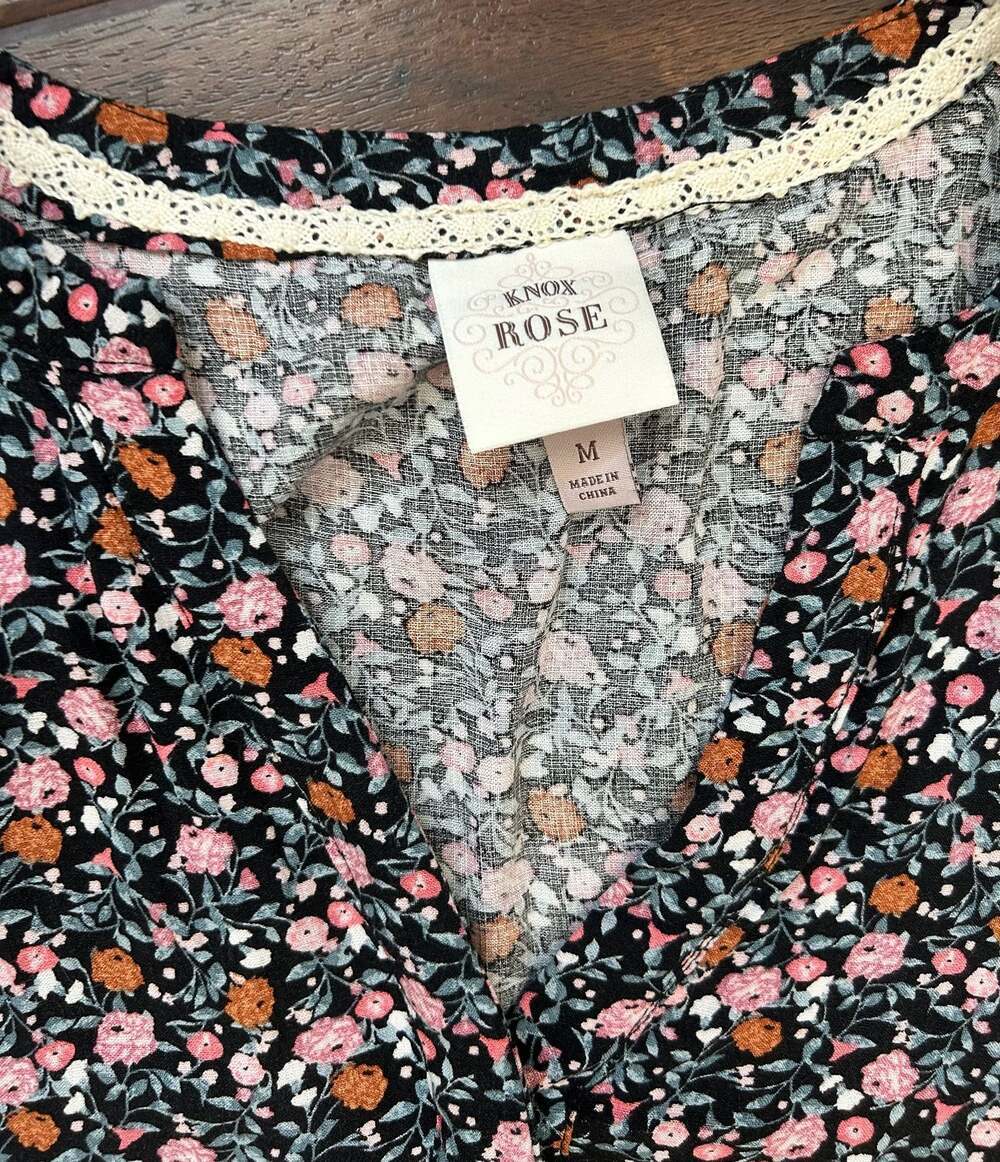 Knox Rose Women's Floral Midi Dress Size M - Picture 6 of 12